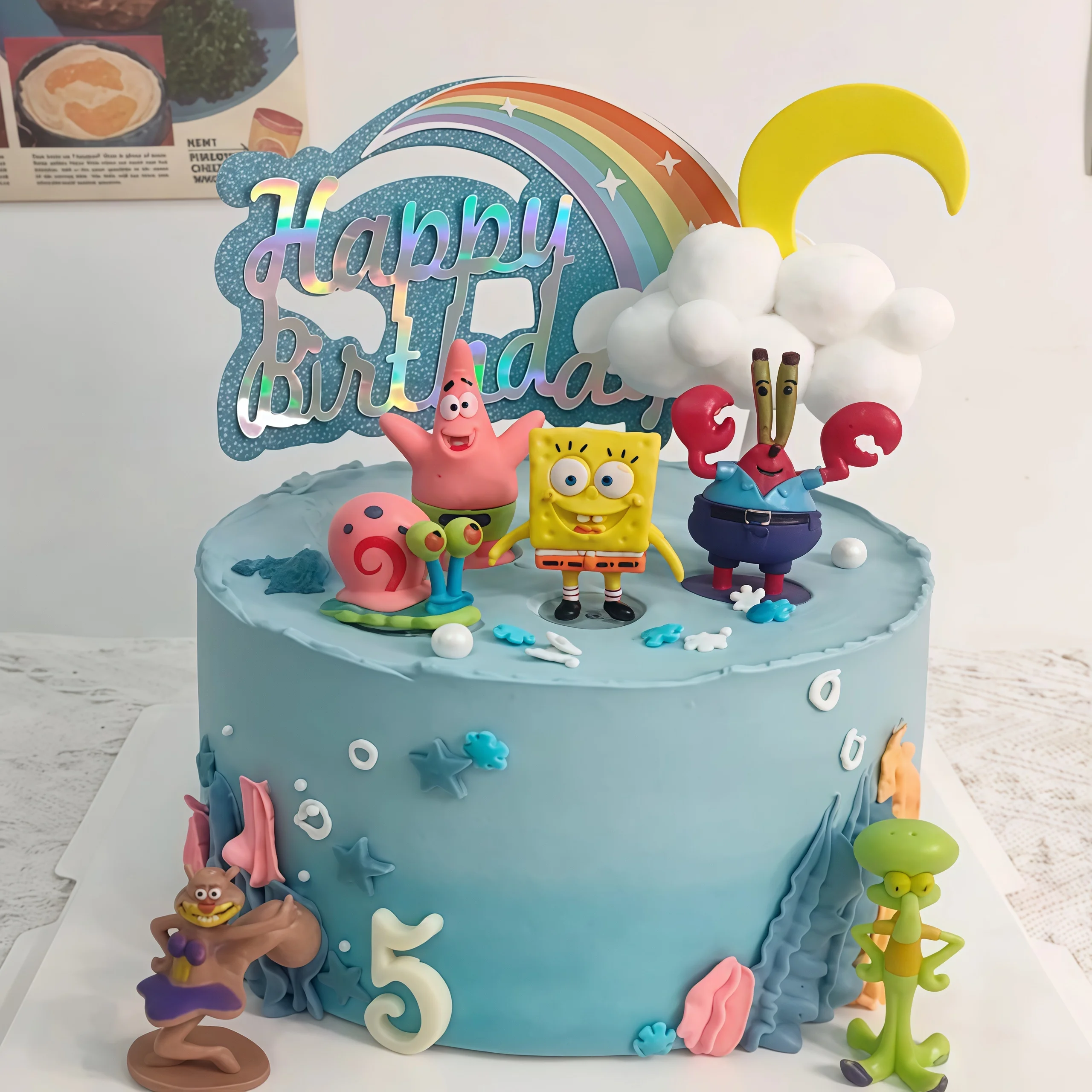 6 stücke Kawaii SpongeBob Kuch – Anime Merchandise Accessories Bewertung und Preis