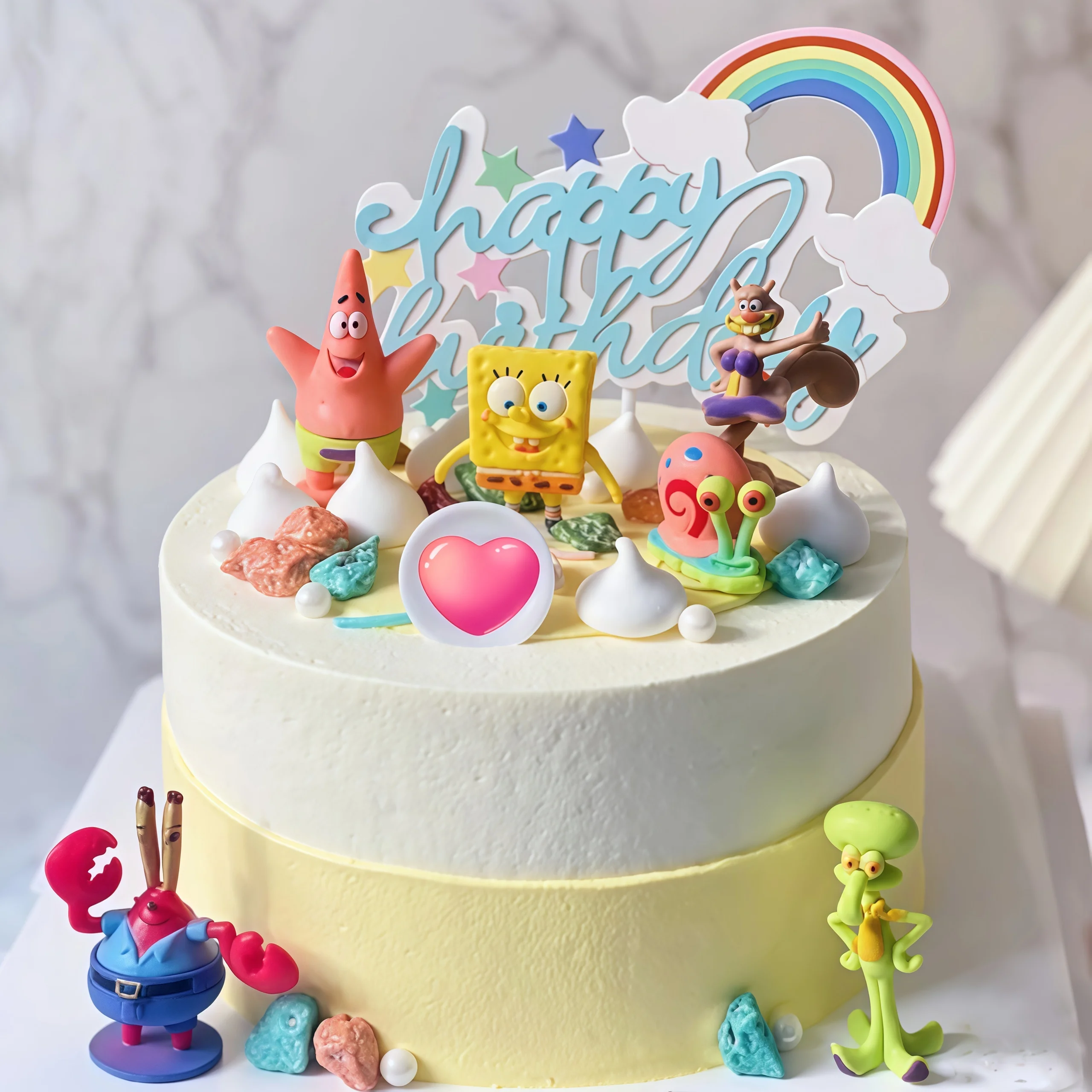 6 stücke Kawaii SpongeBob Kuch – Anime Merchandise Accessories Bewertung und Preis