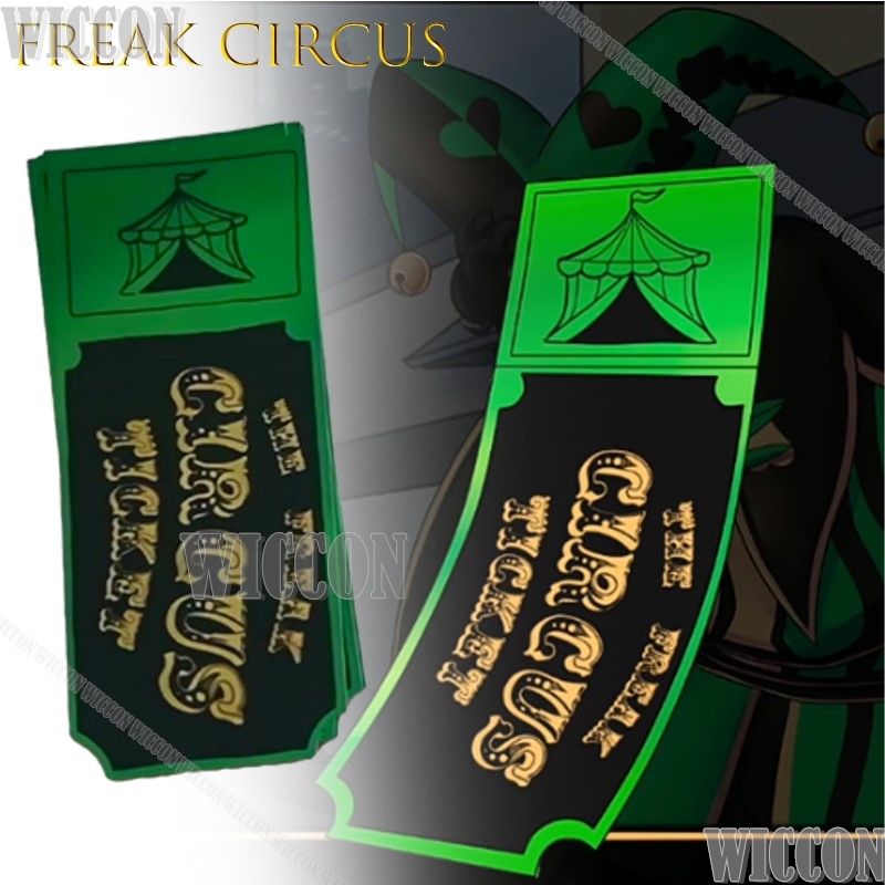 Freak Zirkus Ticketkarte Rot G – Anime Cosplay Merchandise Bewertung und Preis